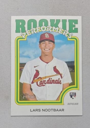 Lars Nootbaar 2022 topps Topps Heritage