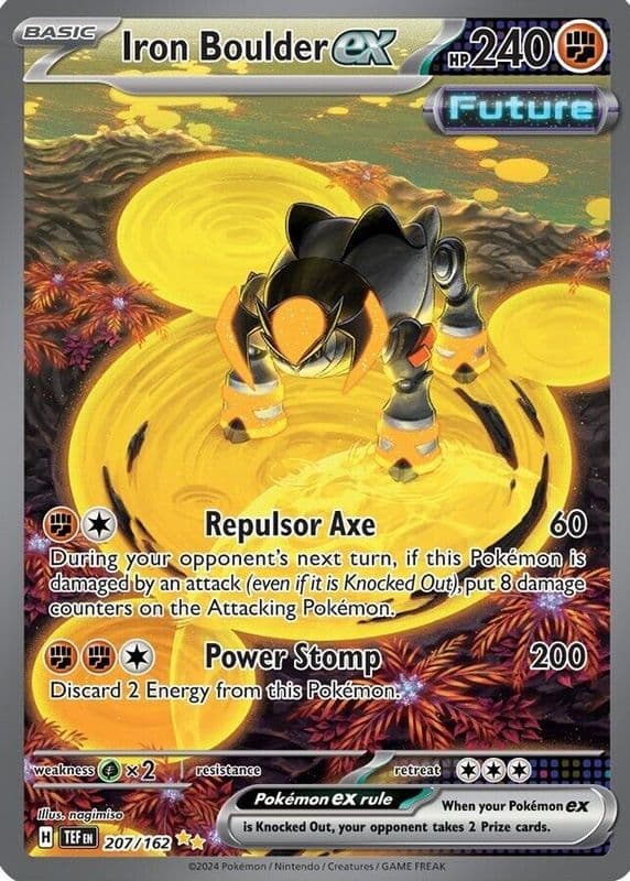 Iron Boulder ex trading card