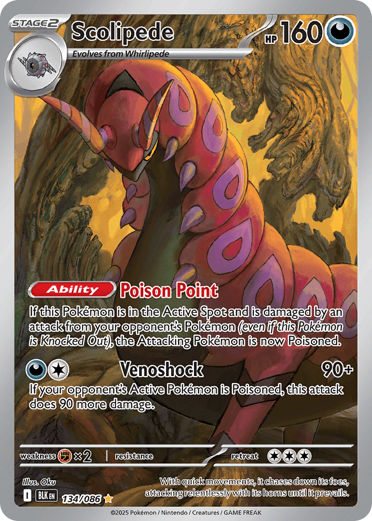 Scolipede trading card