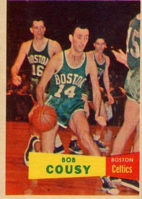 Bob Cousy trading card
