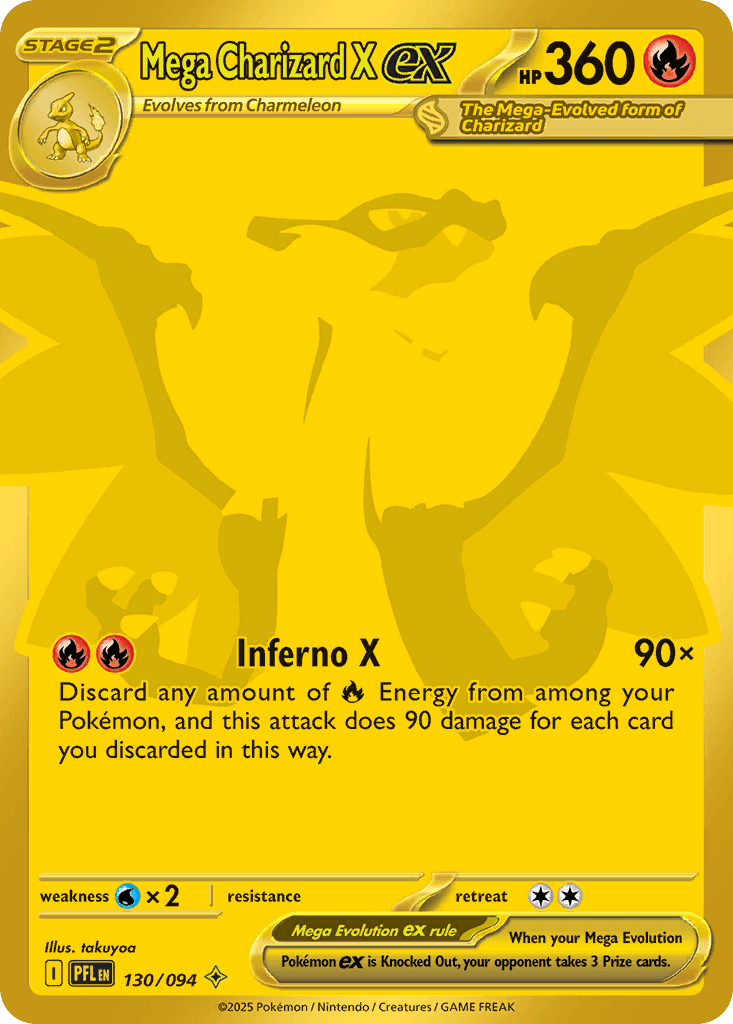 Mega Charizard X ex 2025 Mega