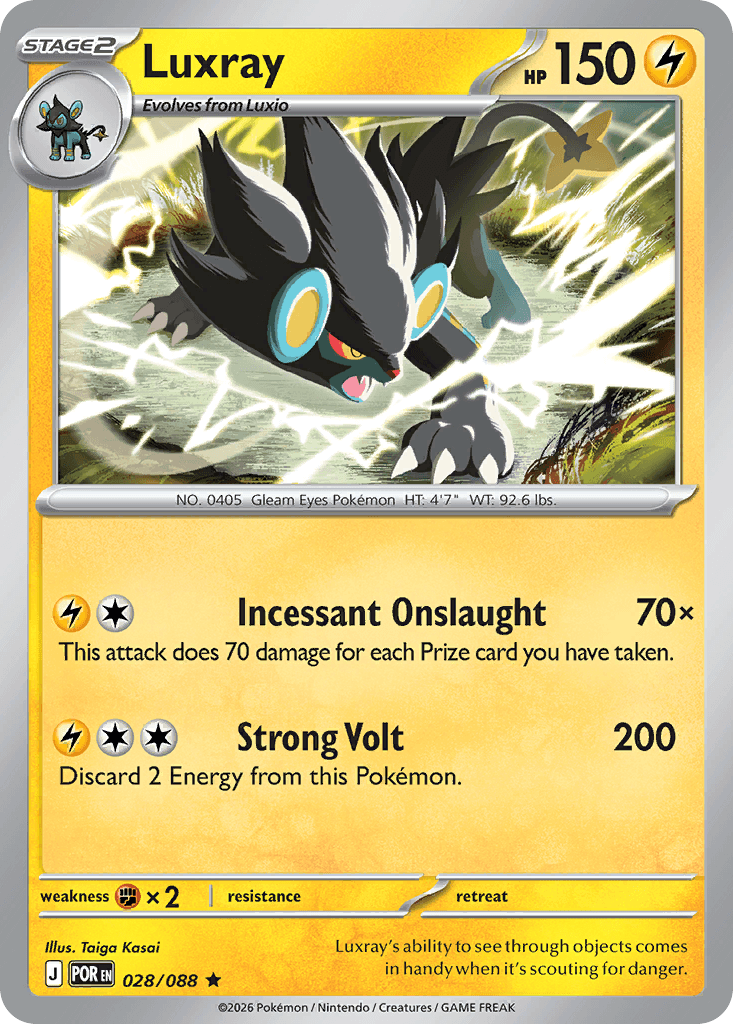 Luxray trading card