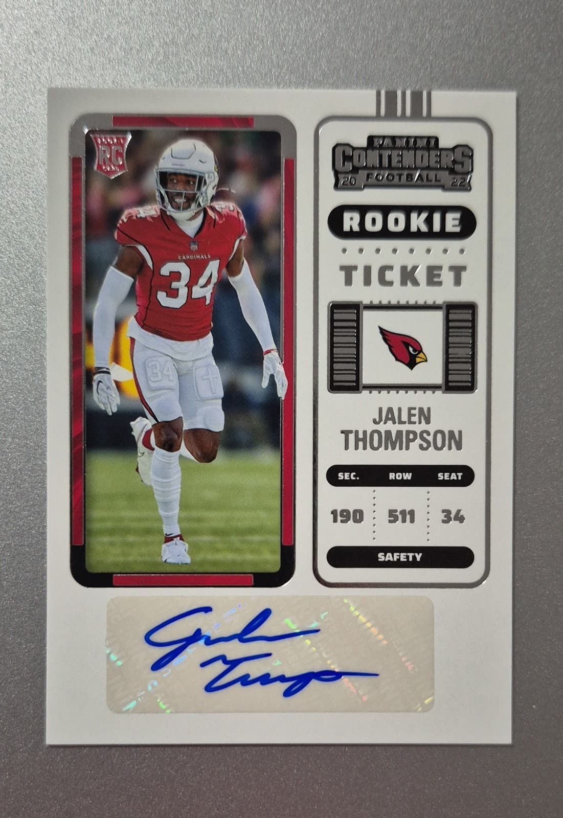 Jalen Thompson trading card