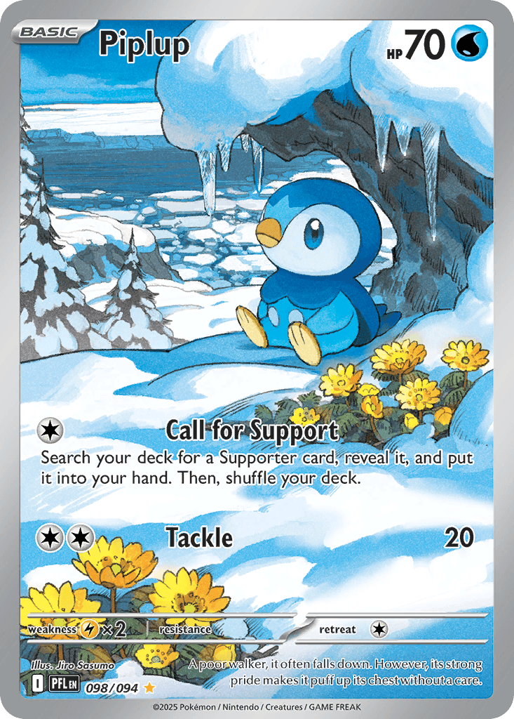 Piplup trading card