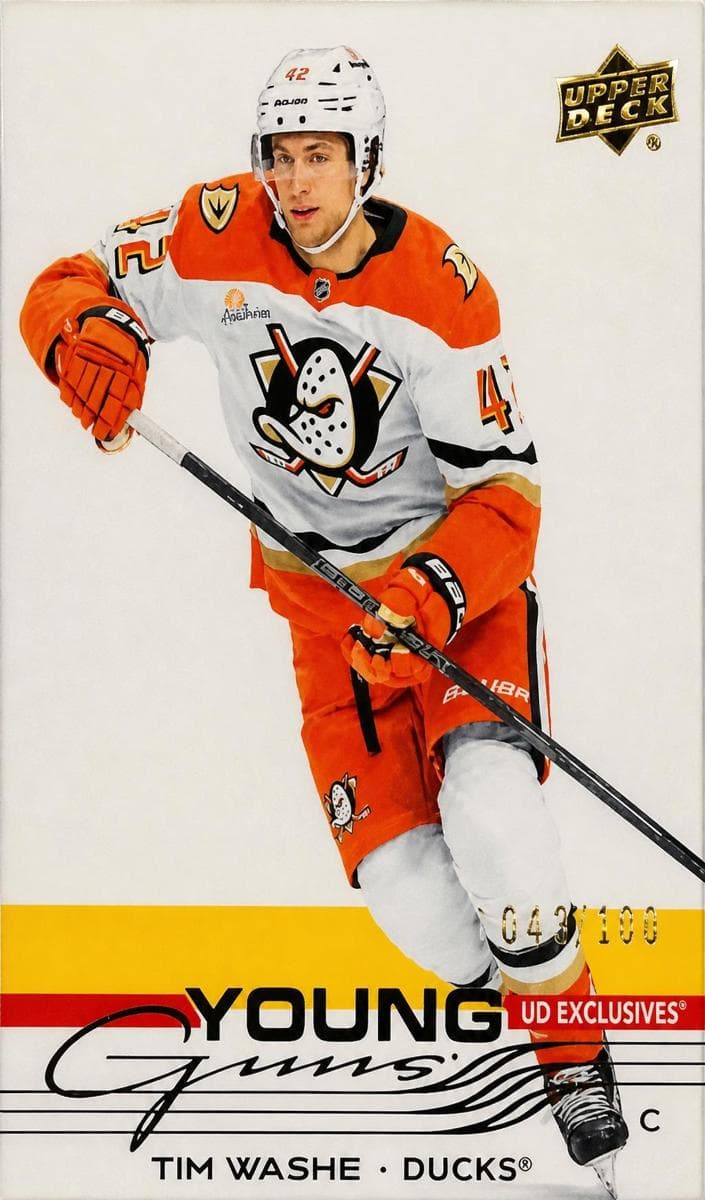 Tim Washe trading card