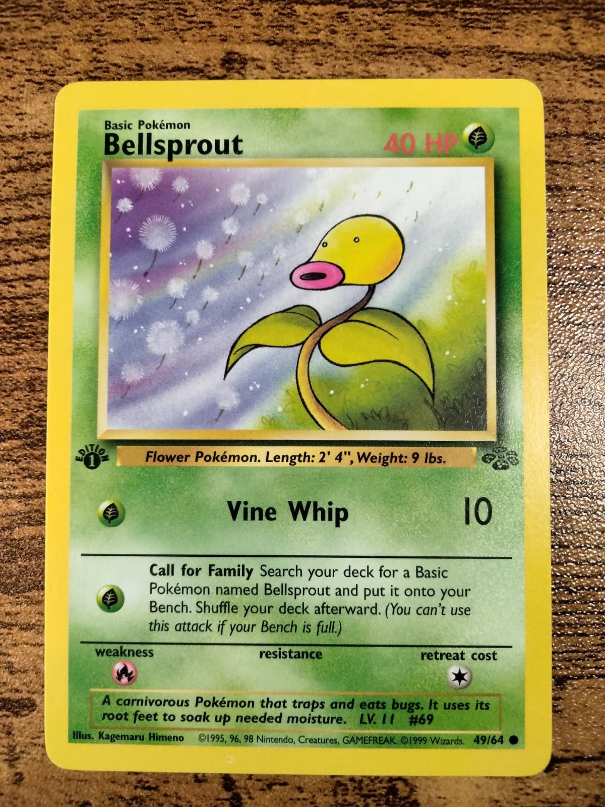 Bellsprout 1999 Pokemon Jungle example 3