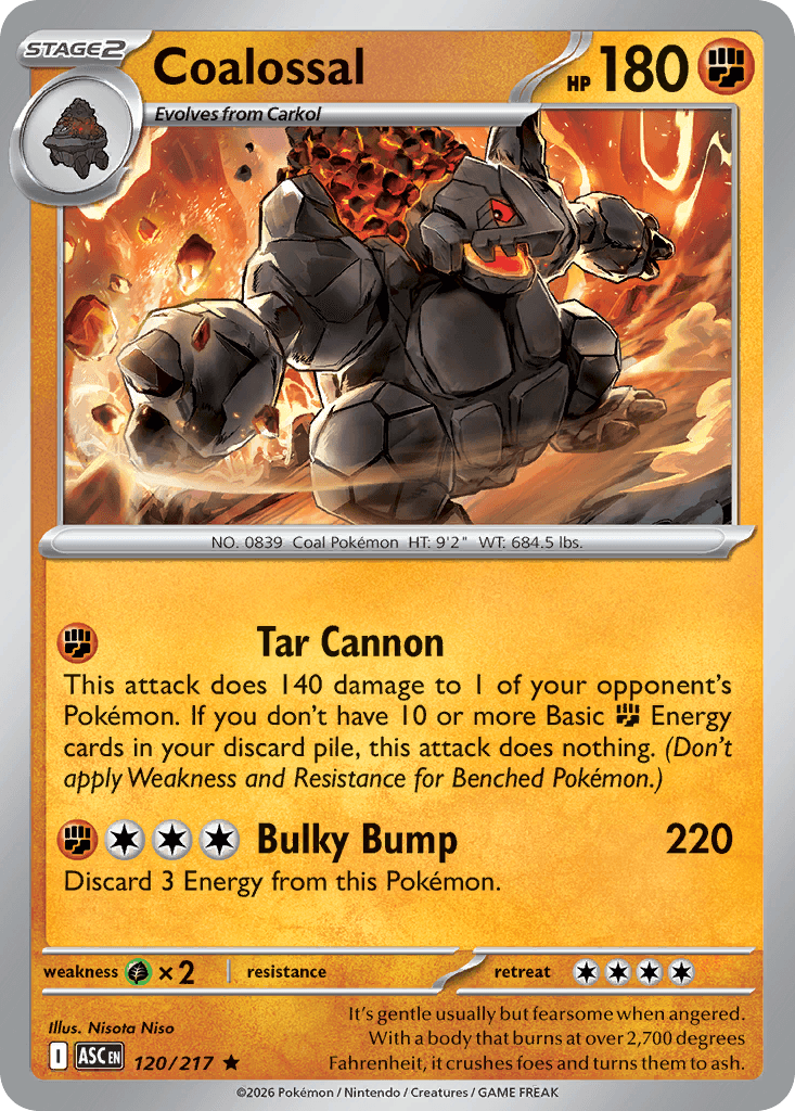 Coalossal trading card