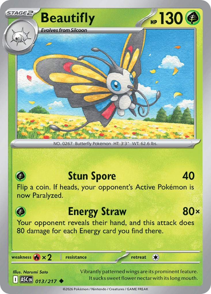 Beautifly trading card