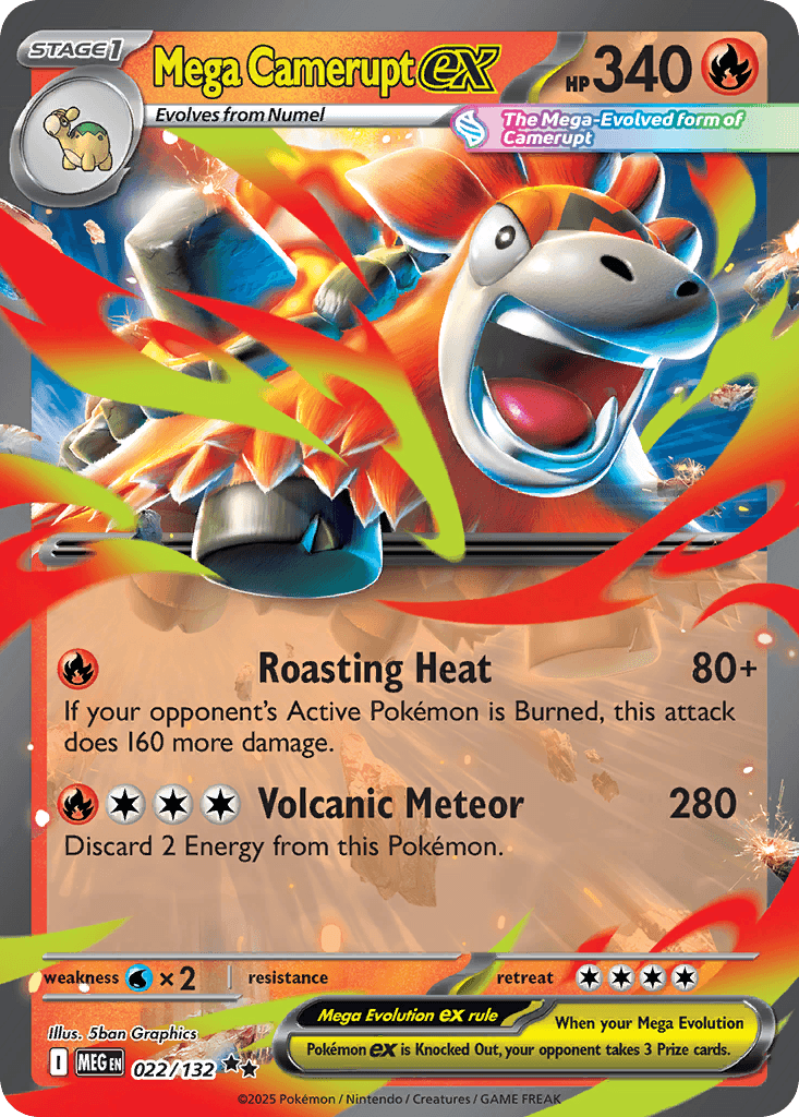 Mega Camerupt ex #22
