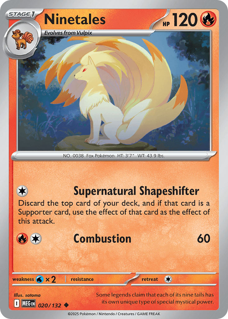Ninetales trading card