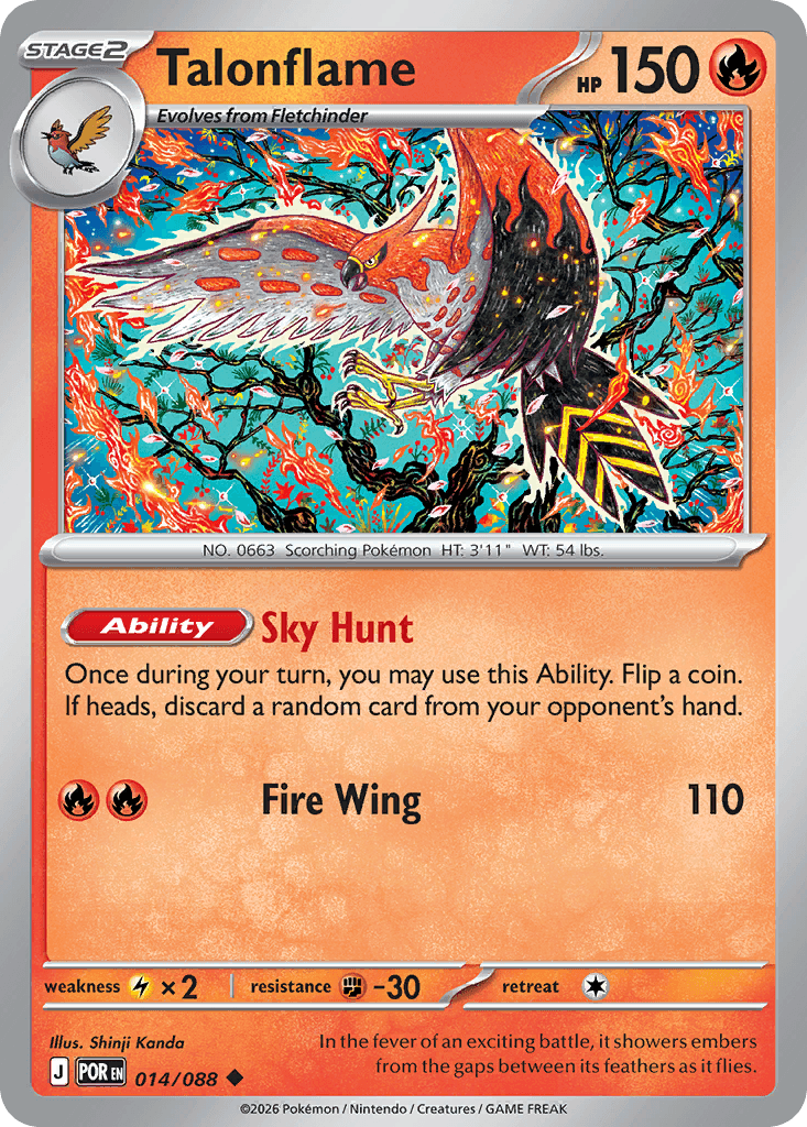 Talonflame 2026 Pokemon Perfect Order