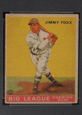 Jimmy Foxx trading card