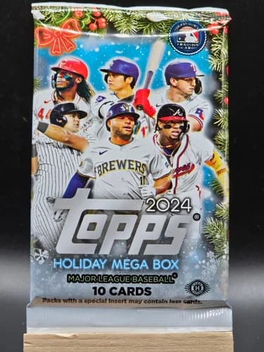 Santa hat trading card