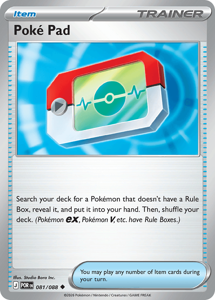 Poké Pad trading card