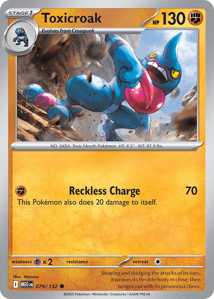 Toxicroak trading card
