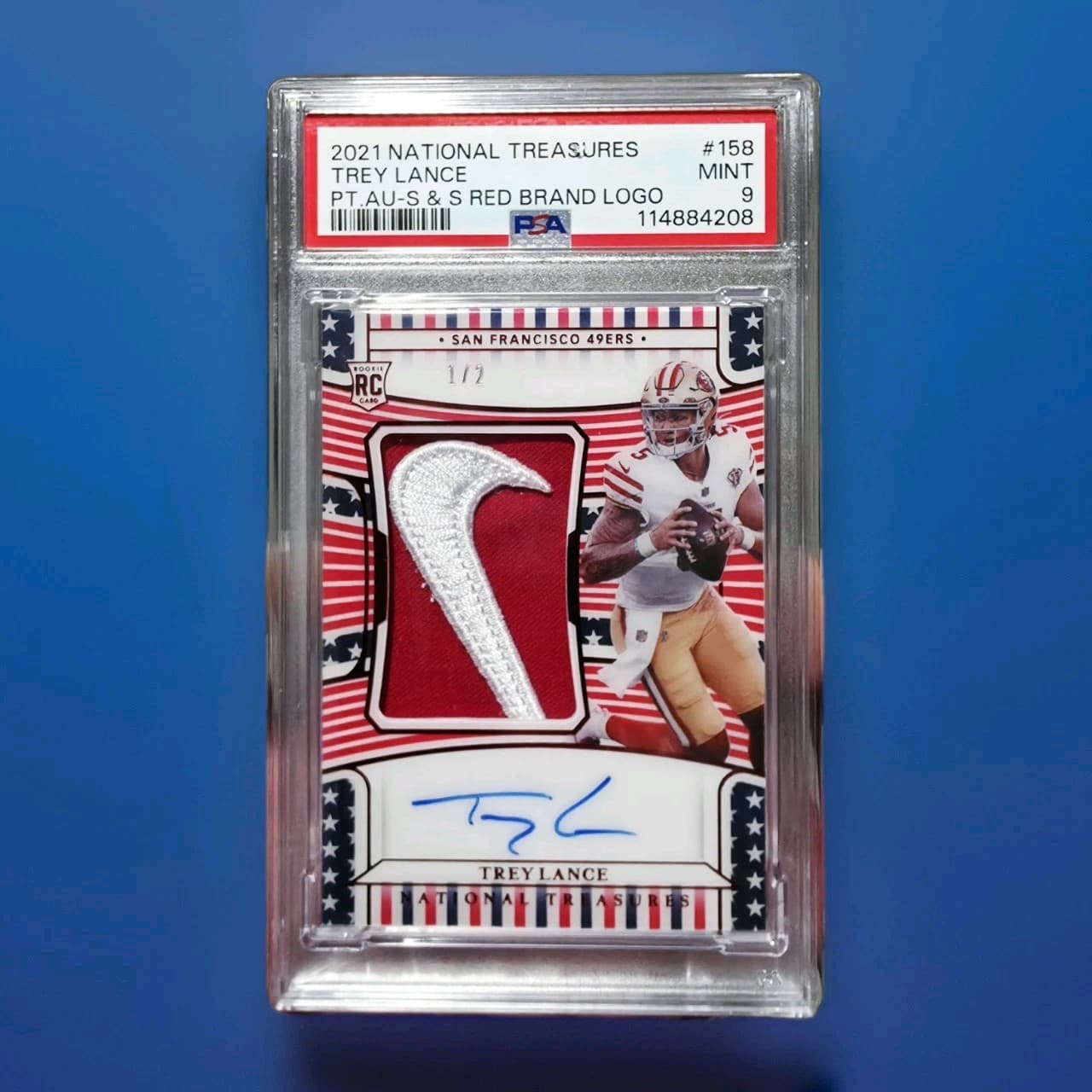 Trey Lance trading card