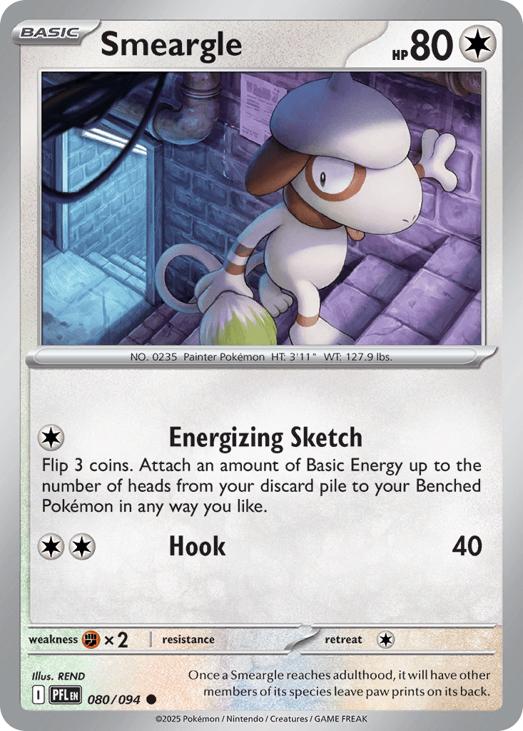 Smeargle trading card