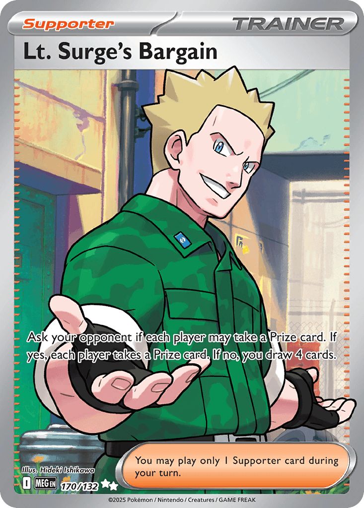 Lt. Surge's Bargain 2025 Pokemon Mega Evolution example 2