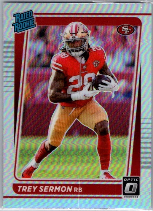 Trey Sermon trading card