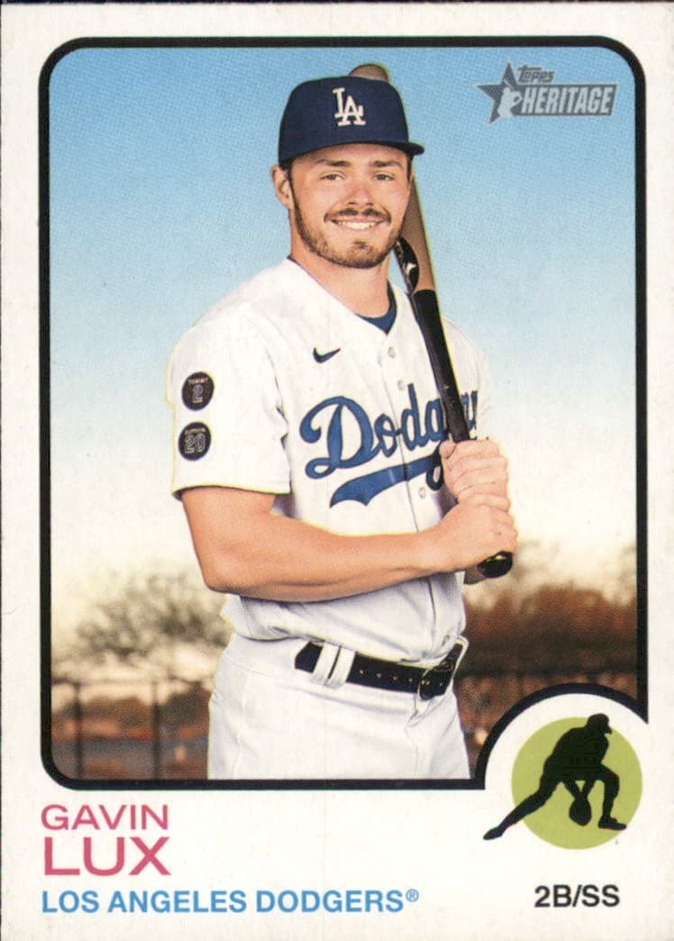 Gavin Lux 2022 topps Topps Heritage