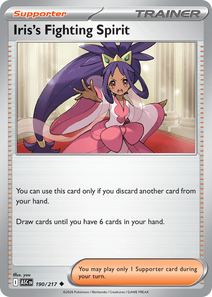 Iris's Fighting Spirit 2026 Mega Mega Evolution: Ascended Heroes Reverse Holo