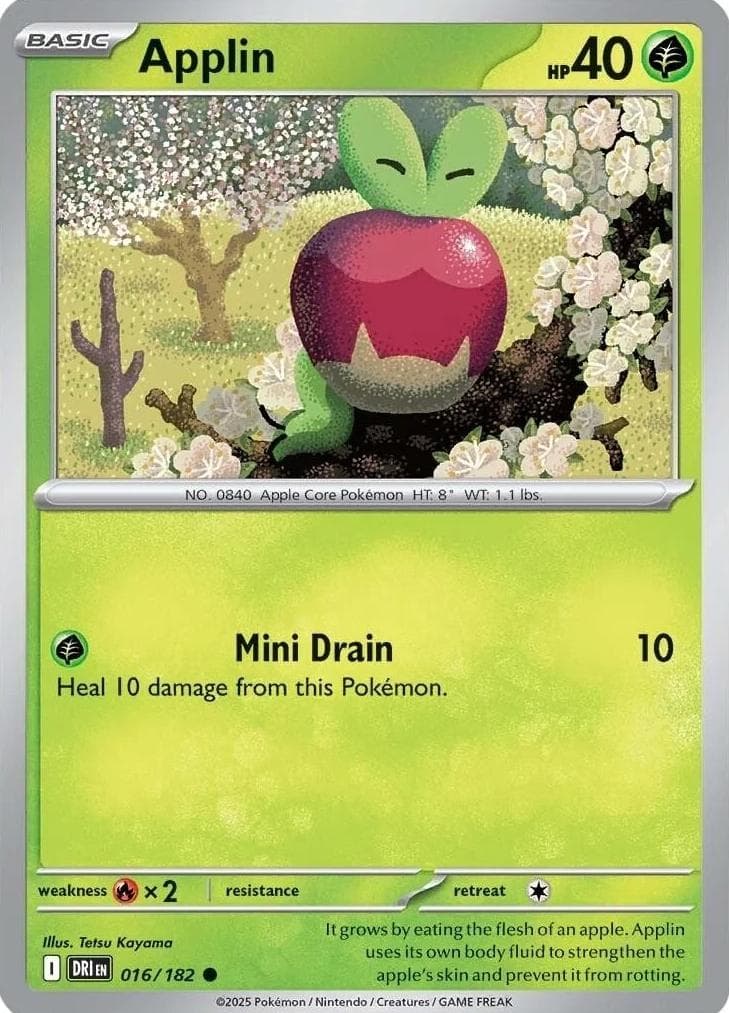Applin trading card