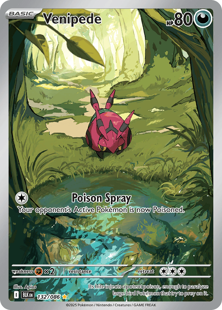 Venipede trading card