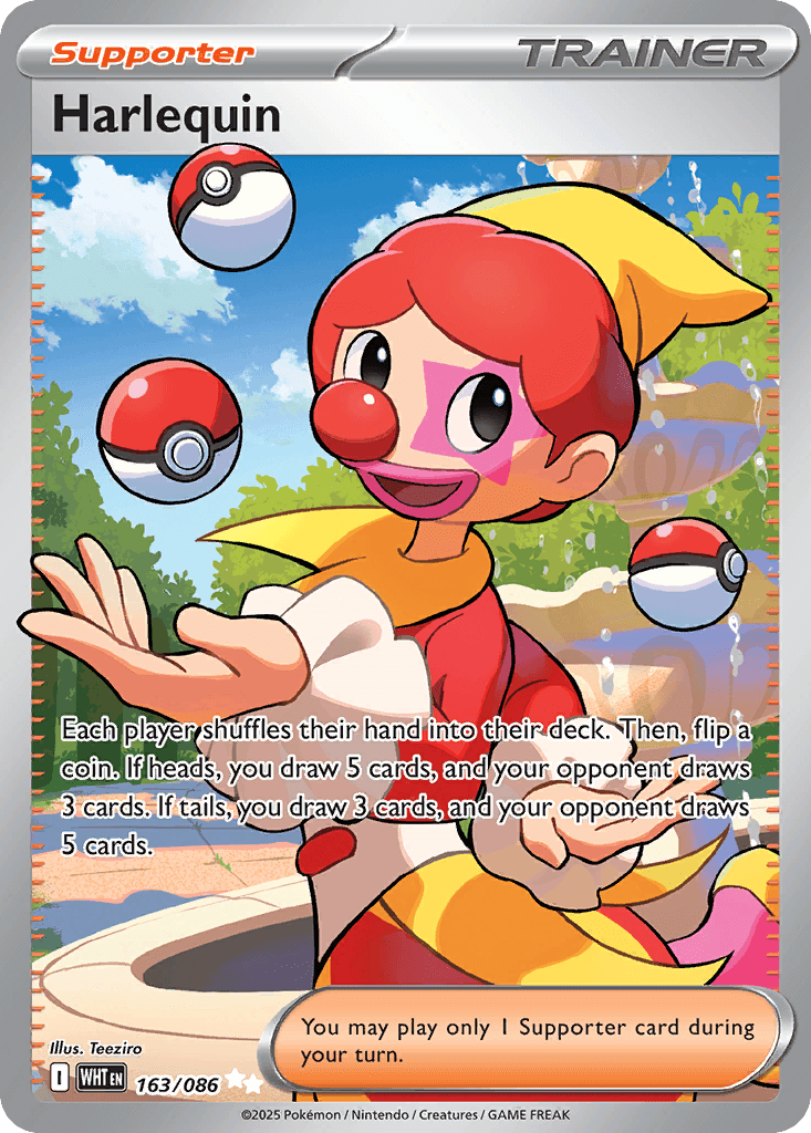 Harlequin trading card