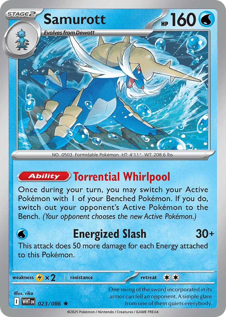 Samurott trading card