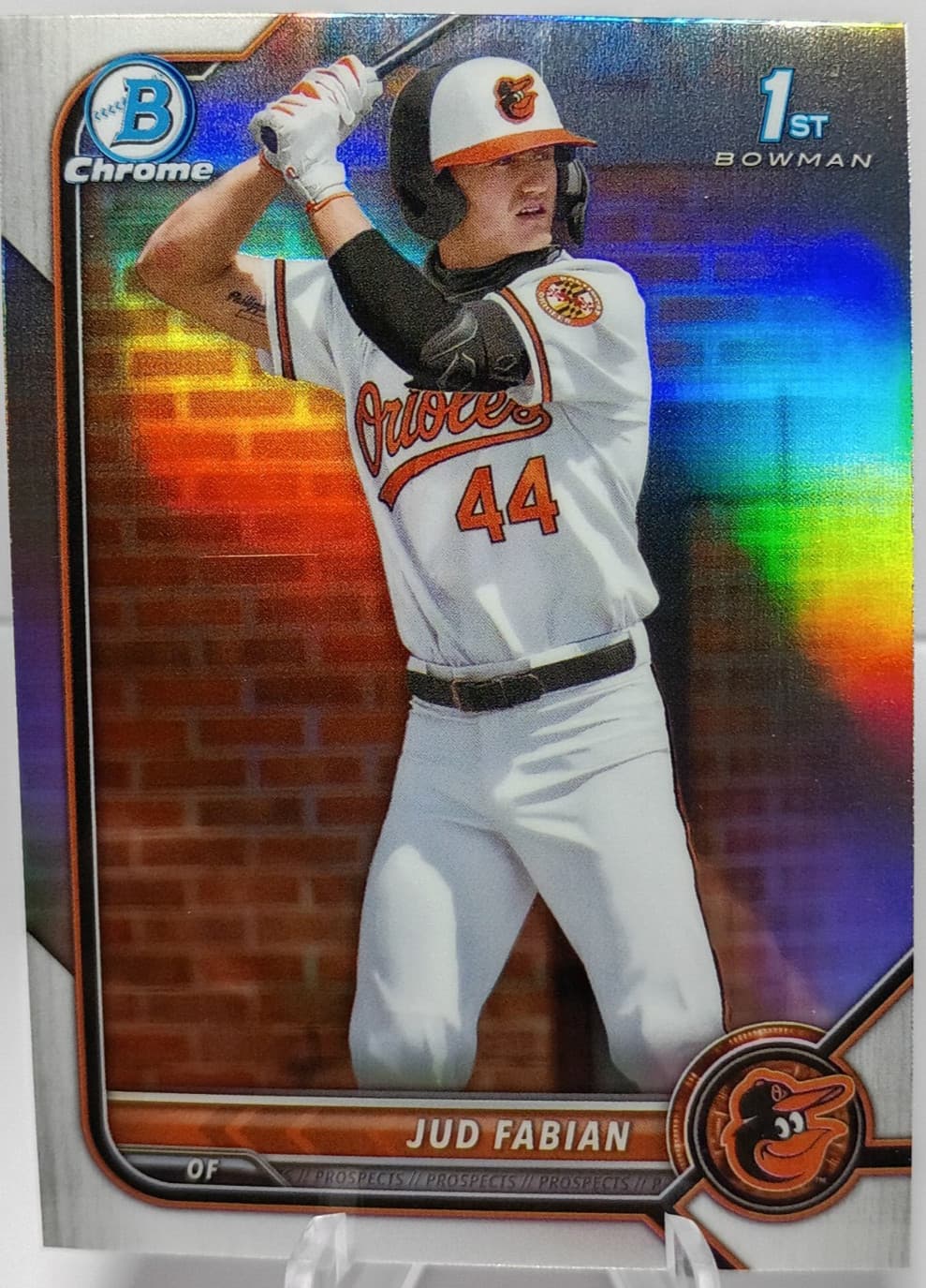 Jud Fabian trading card