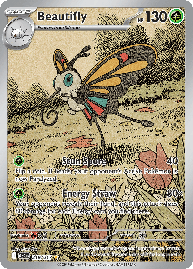 Beautifly 2026 Mega Mega Evolution: Ascended Heroes