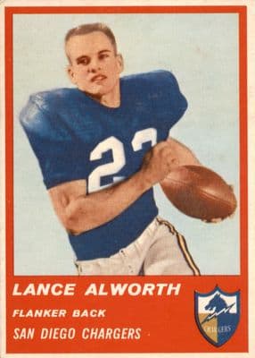 Lance Alworth trading card