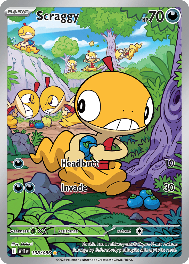 Scraggy trading card