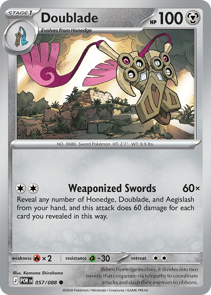 Doublade trading card