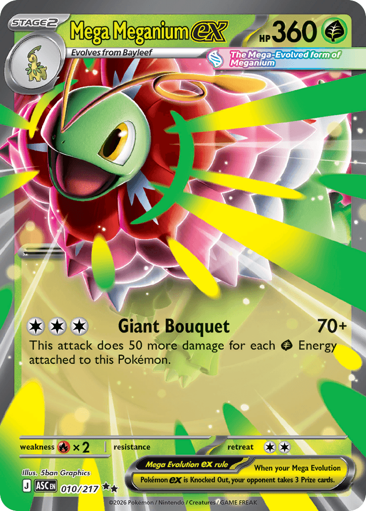 Mega Meganium ex 2026 Mega Mega Evolution: Ascended Heroes Double Rare