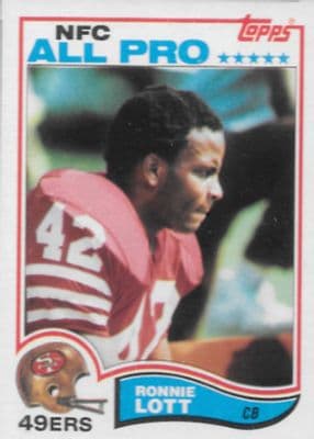 Ronnie Lott trading card