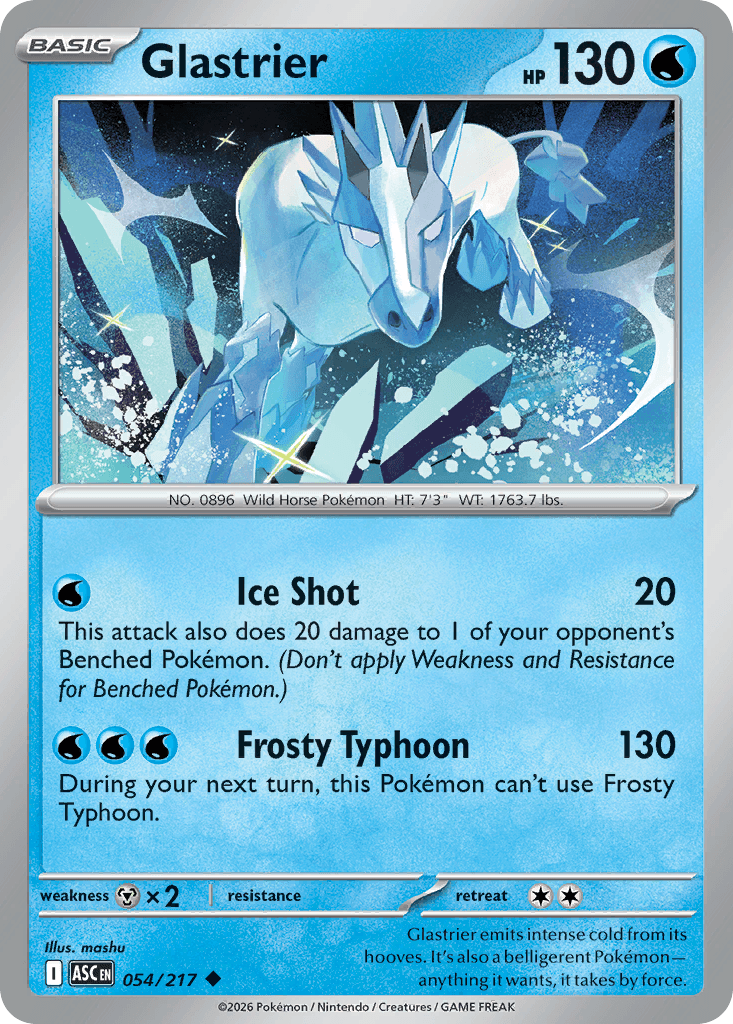 Glastrier trading card