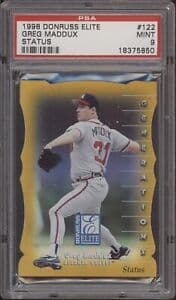 Greg Maddux 1998 panini Donruss Elite