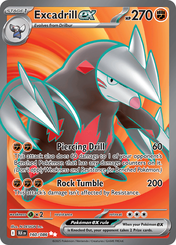 Excadrill EX trading card