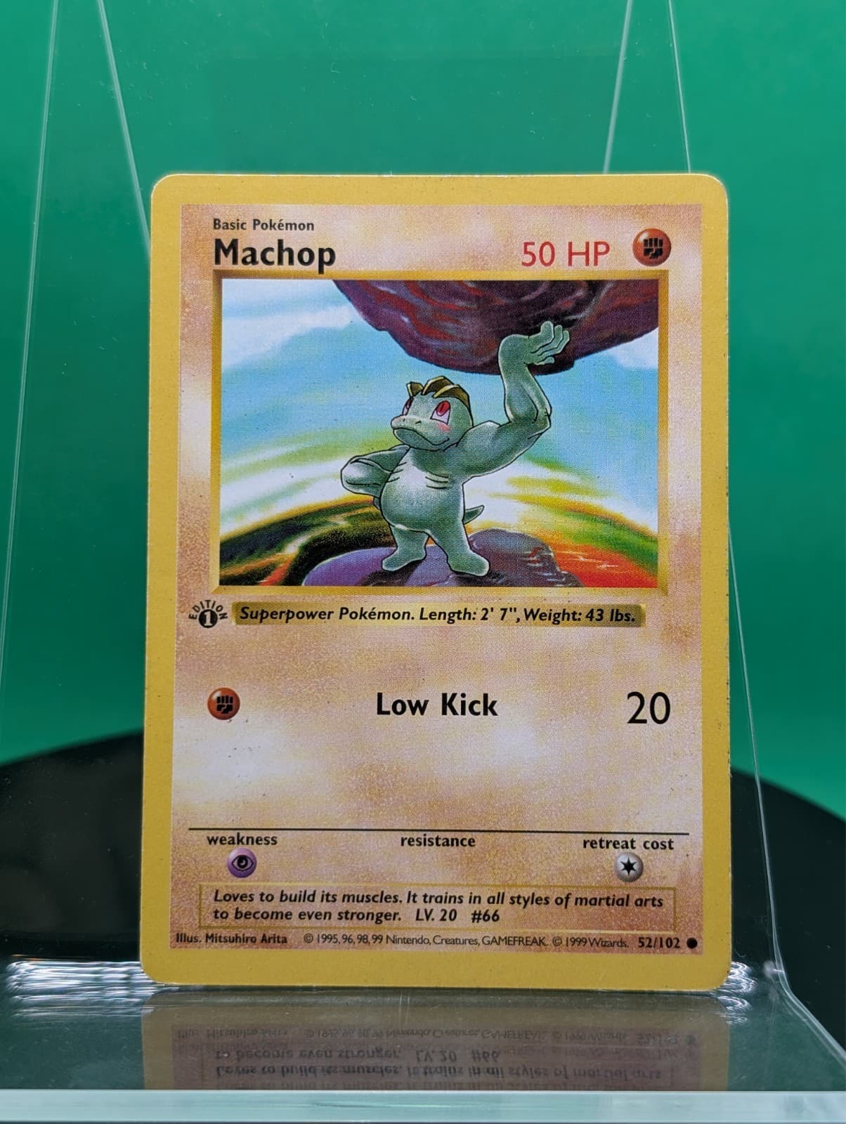 Machop trading card