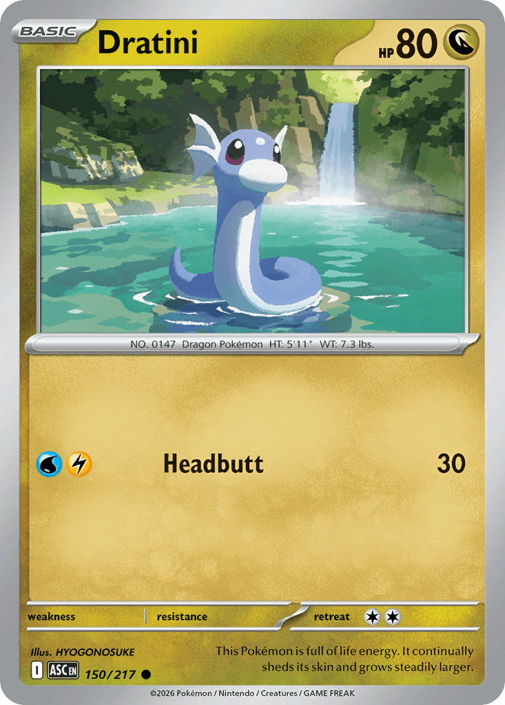 Dratini trading card