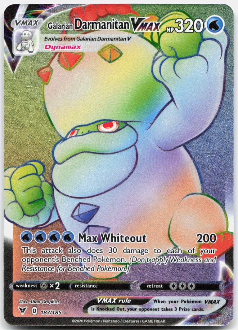 Galarian Darmanitan VMAX trading card