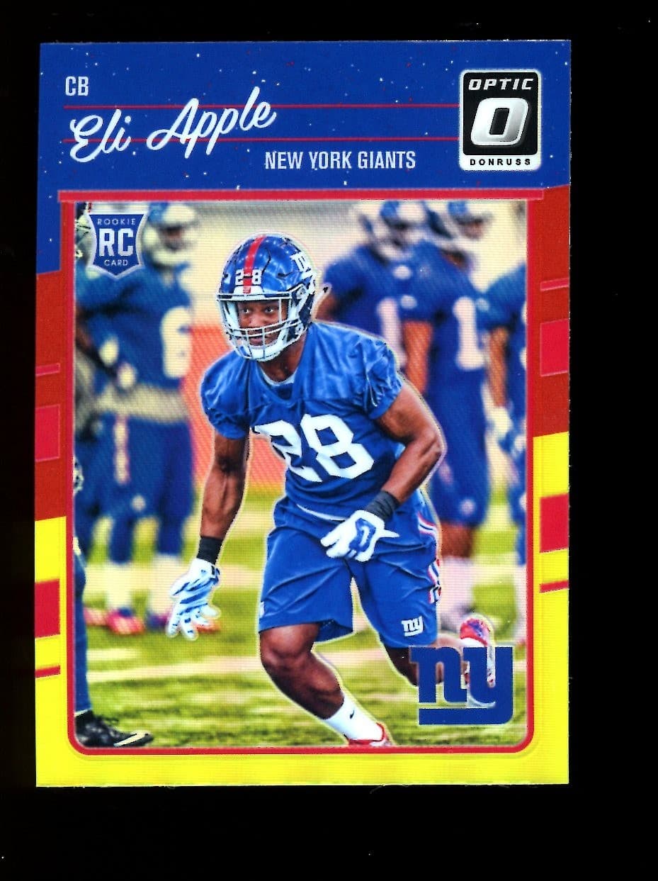 Eli Apple trading card