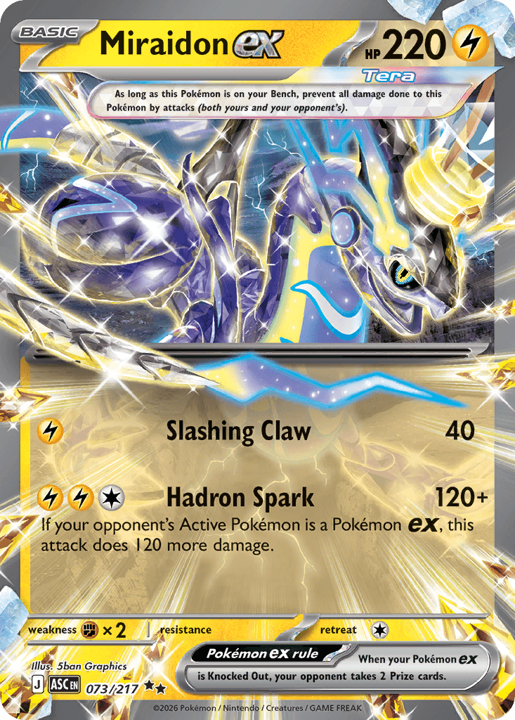 Miraidon EX trading card
