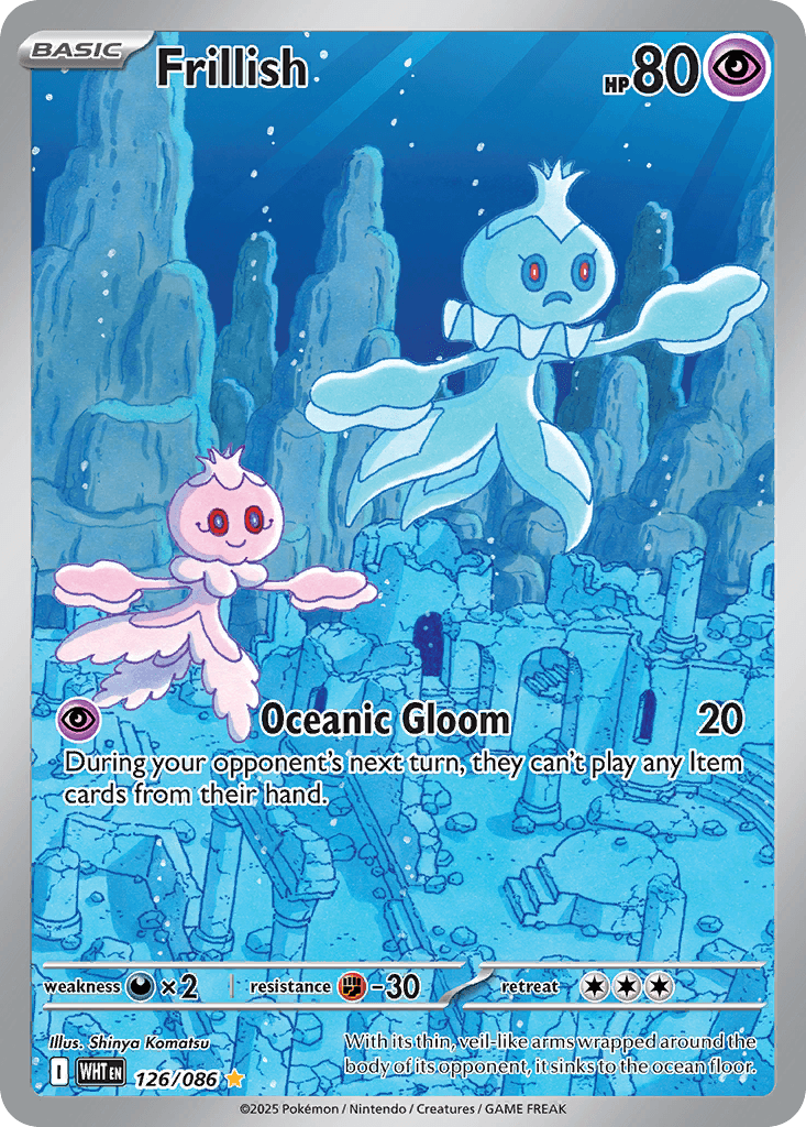 Frillish trading card