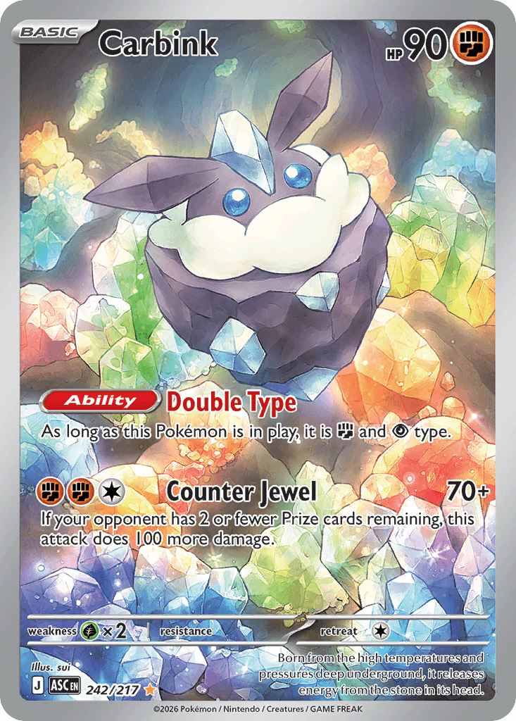 Carbink trading card