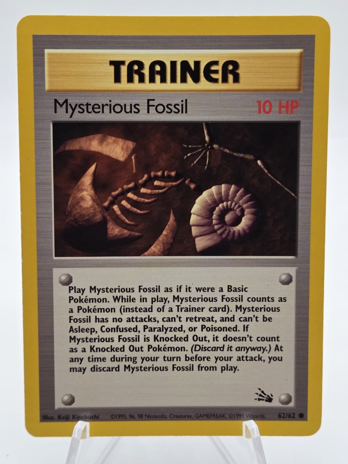 Mysterious Fossil trading card