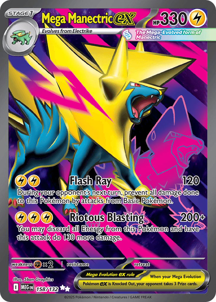 Mega Manectric ex trading card
