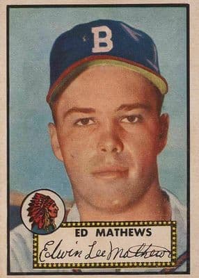 Ed Mathews trading card