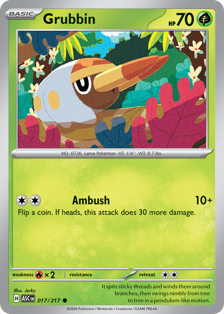 Grubbin trading card
